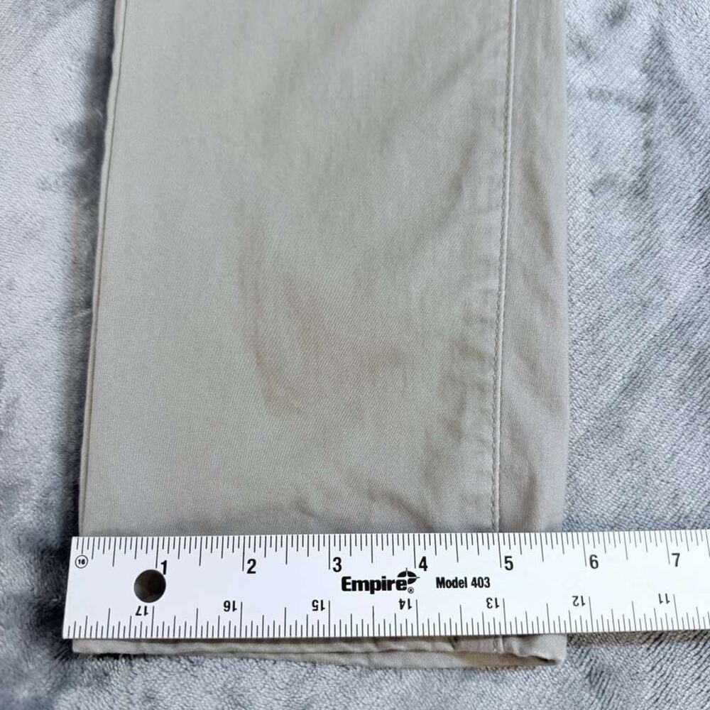 Lucky Brand 411 Athletic Taper Stretch Mens Khaki Silver Gray Chino Pants 30x30 - Picture 9 of 15